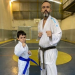 karatê no Colégio Vinícius de Moaraes em Guarulhos